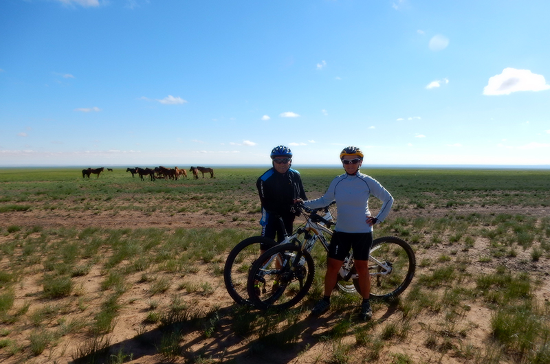 Cycling Mongolian Gobi